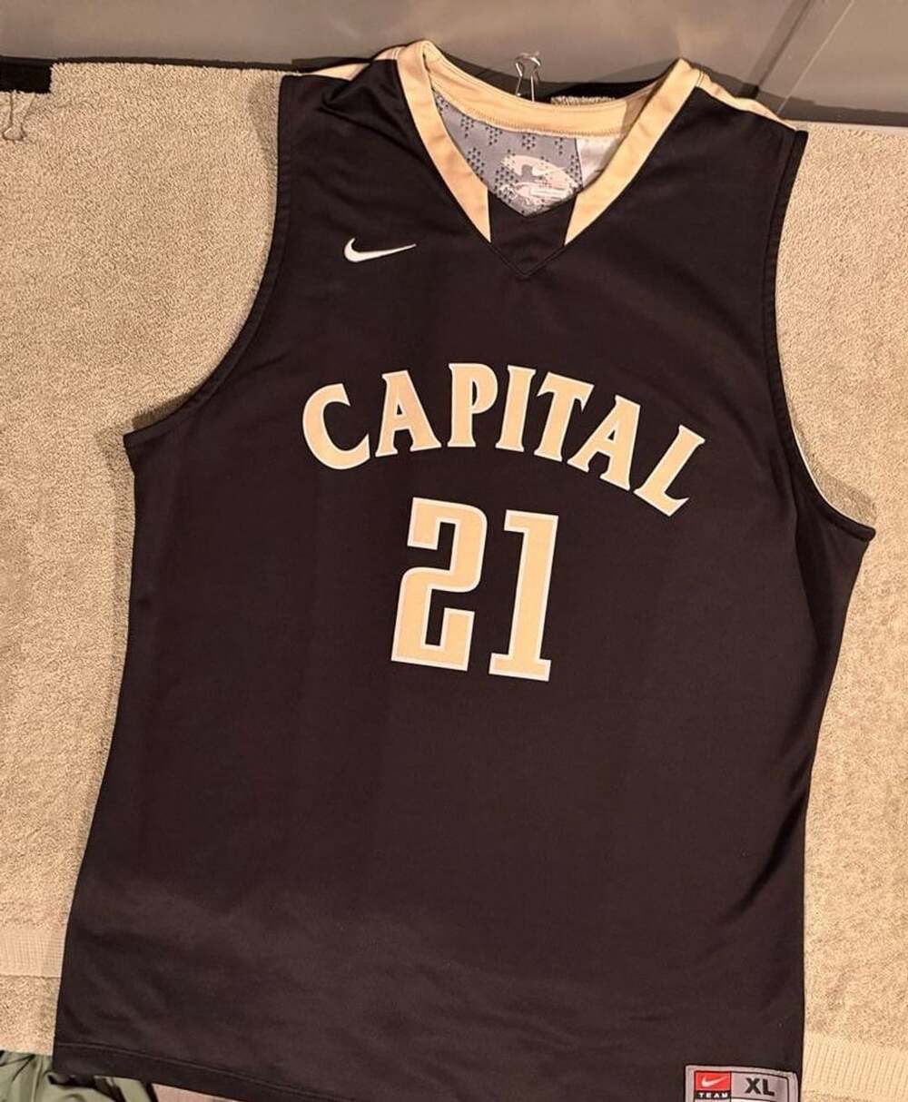 Nike Capital 21 Basketball Jersey Size XL Black Gold